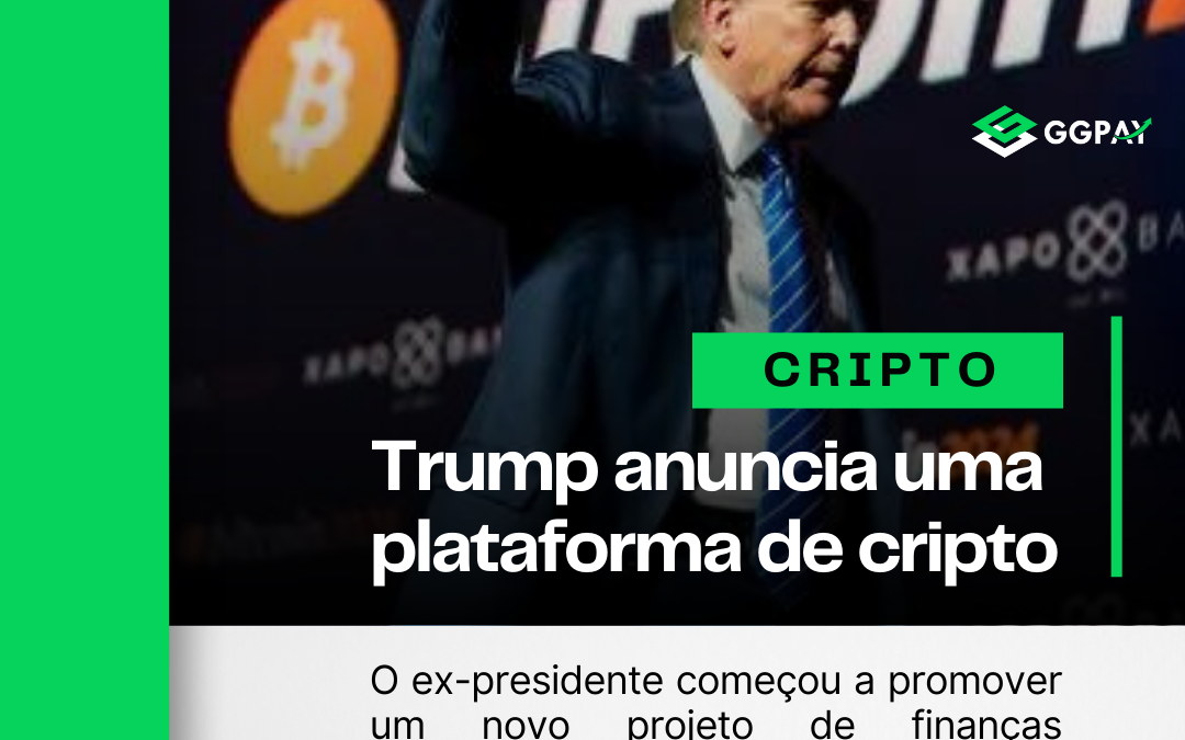 Trump começa a divulgar uma nova plataforma de criptomoedas